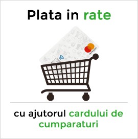 Plata in rate - card de cumparaturi